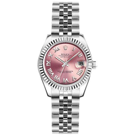 rolex pink roman 26 mm 178343